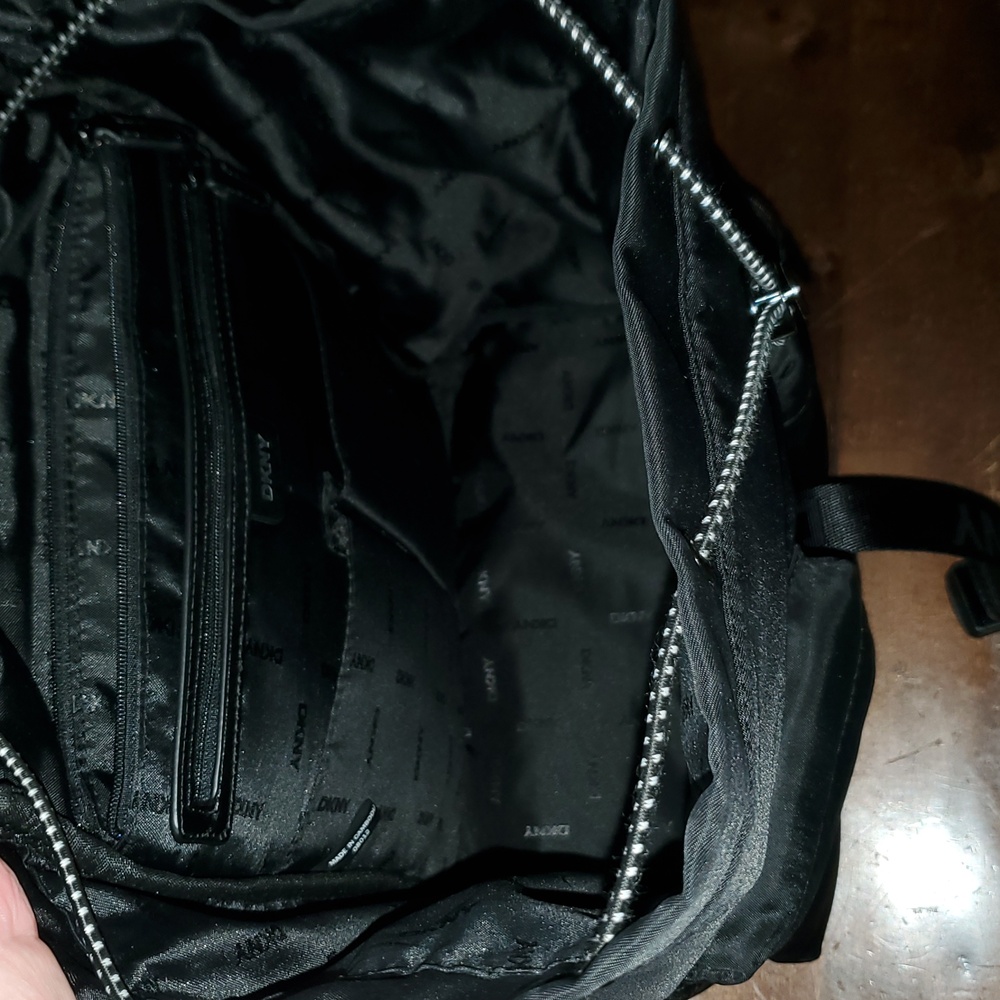 DKNY Backpack Black Drawstring   Beauriful Condition! - Picture 8 of 14